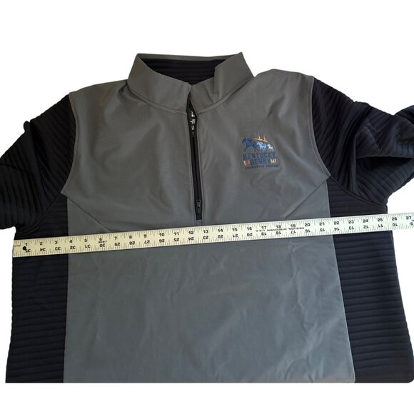 Under Armour Kentucky Derby 147 ColdGear 1/4 Zip XXL Gray & Black Pullover - Picture 6 of 7
